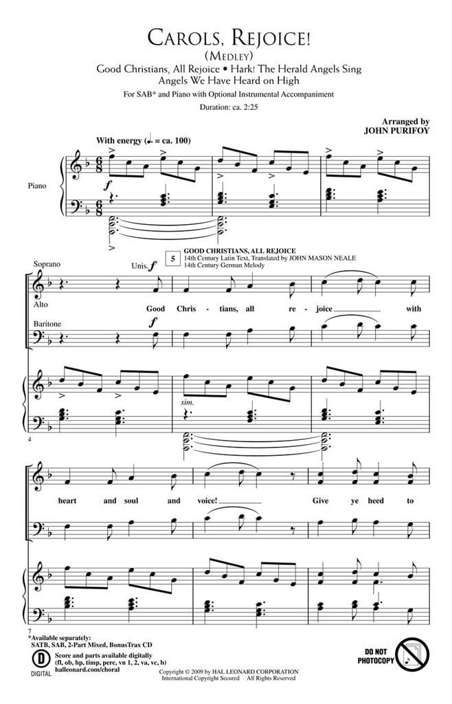 Carols, Rejoice!